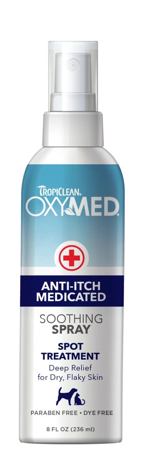 TropiClean OxyMed Spray Calmante Medicado contra la Picazón — 236 ml