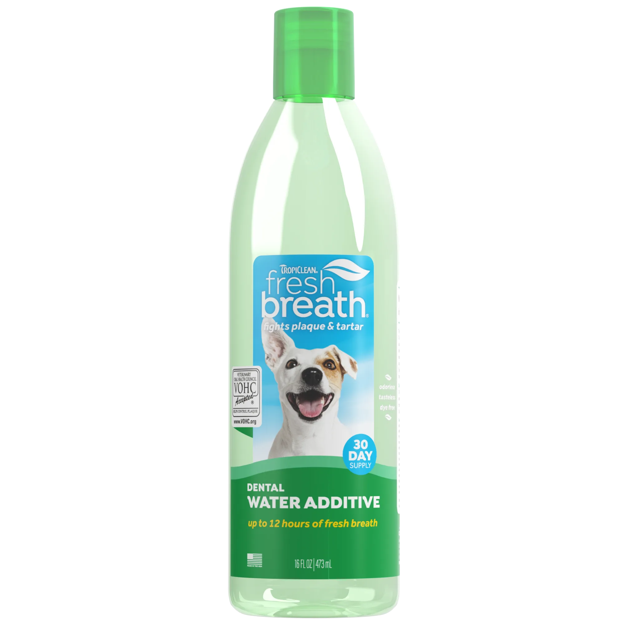 TropiClean Fresh Breath Dental Water Additive for Dogs, 16oz