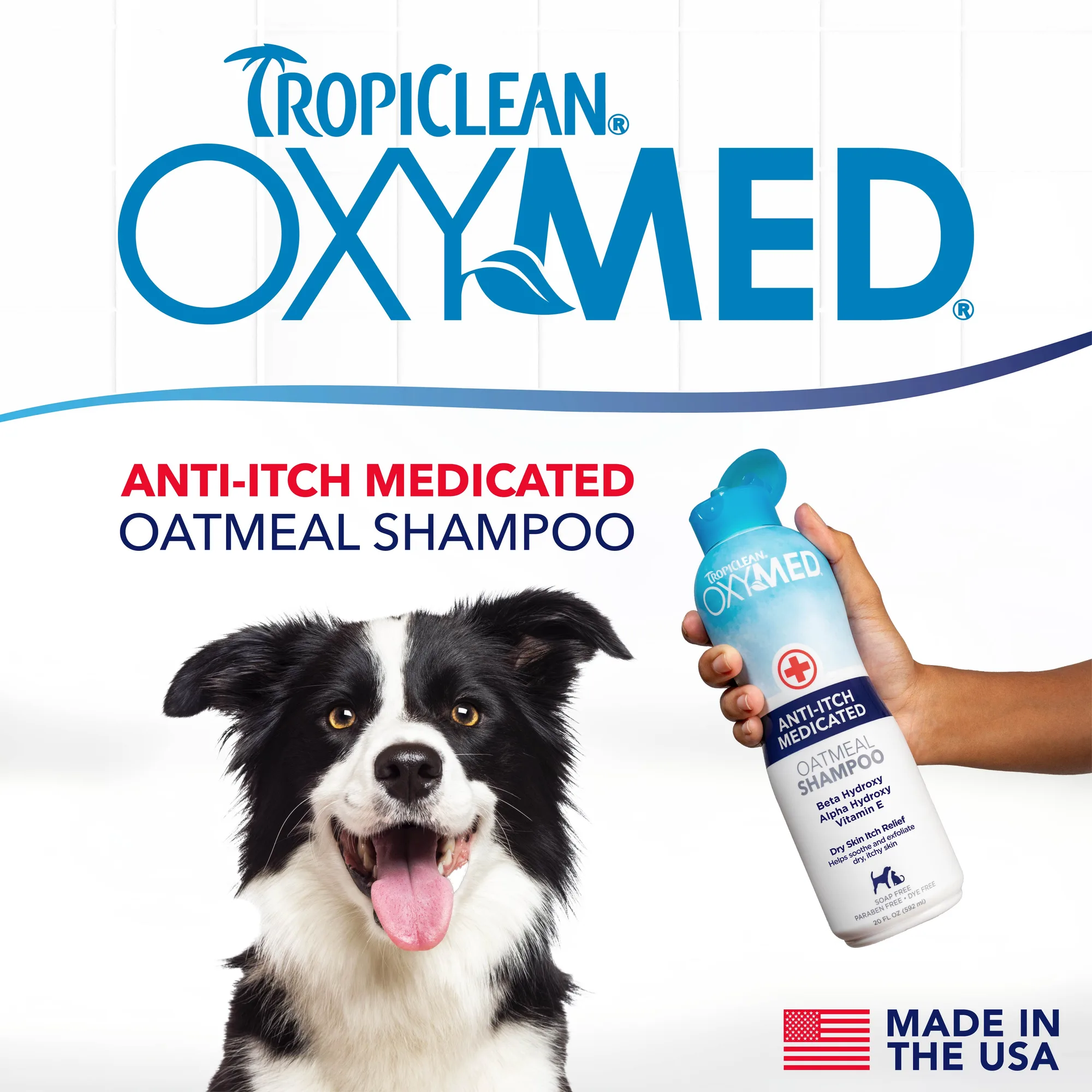TropiClean OxyMed Champú de Avena Medicado — 592 ml