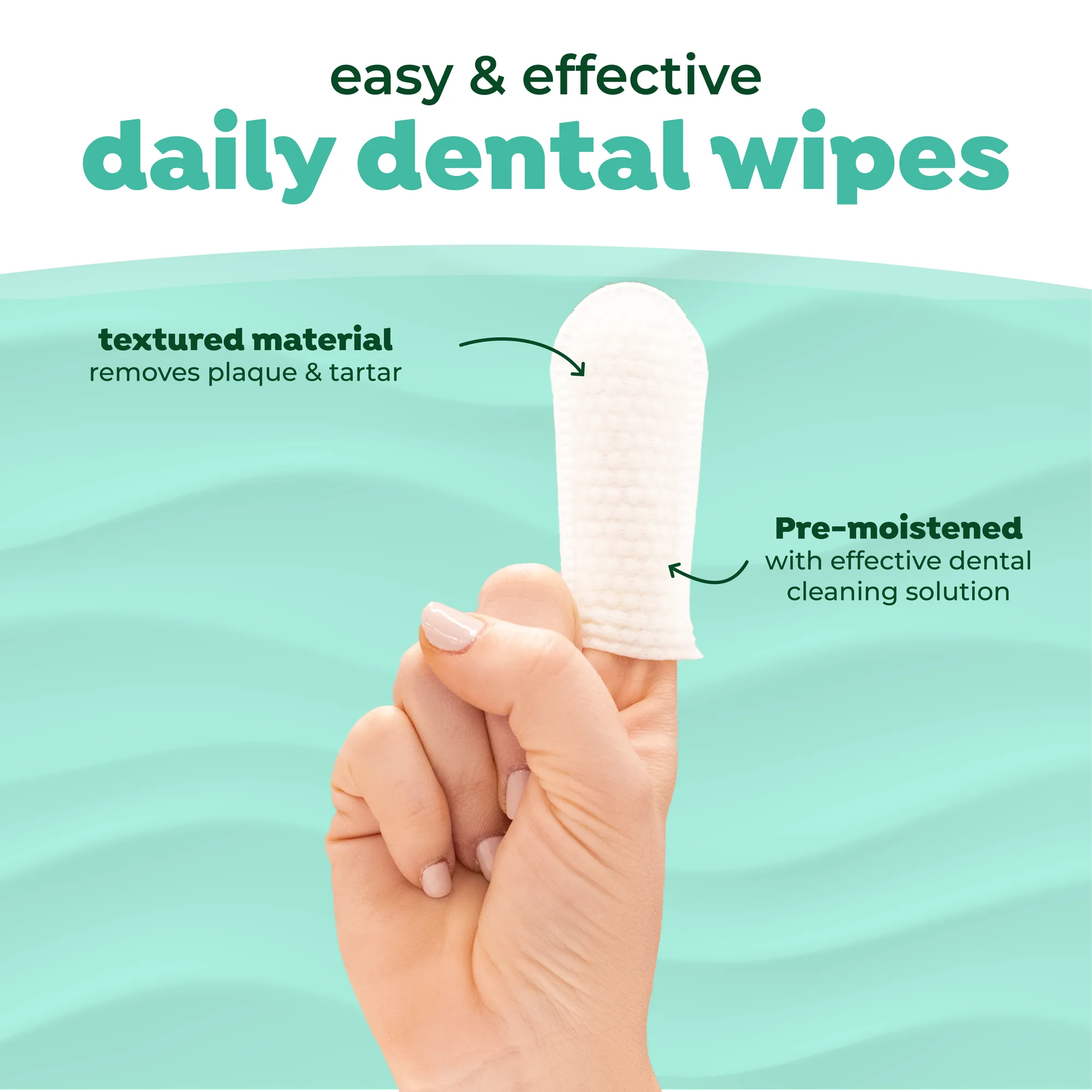 TropiClean Fresh Breath Finger Dental Wipes, 50ct 2