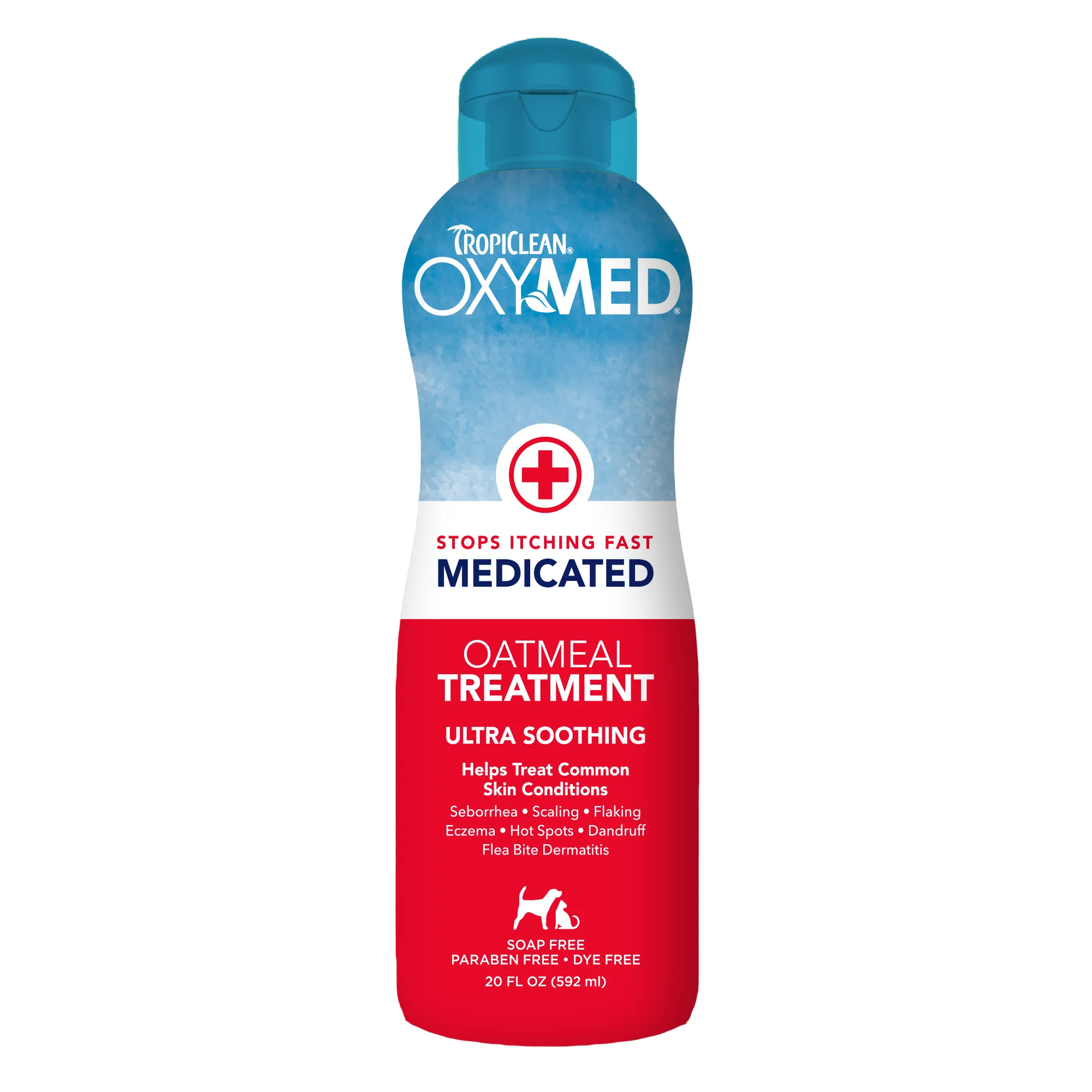 TropiClean OxyMed Tratamiento Medicado de Avena — 592 ml