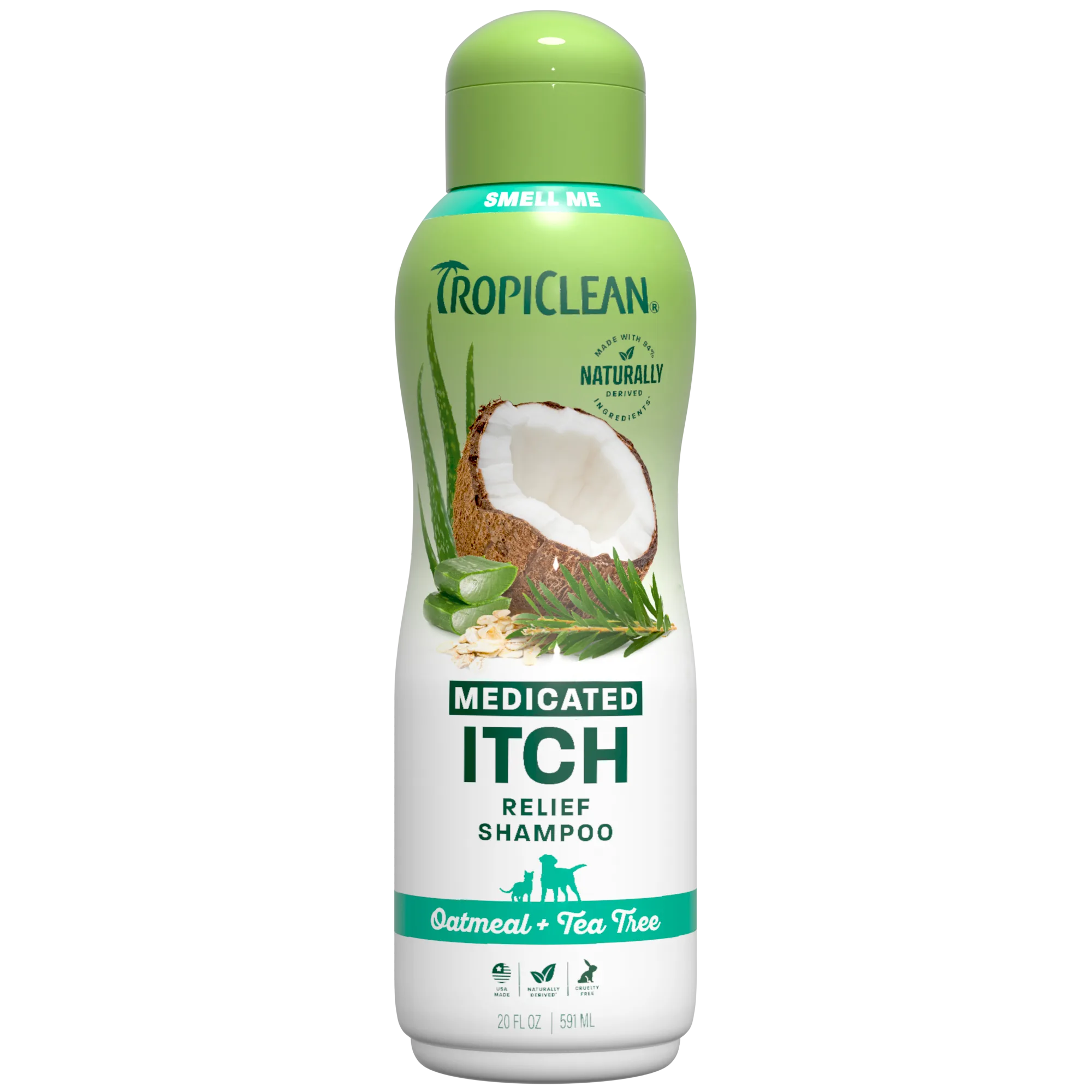 TropiClean Champú para Mascotas — Avena y Árbol de Té, 592 ml