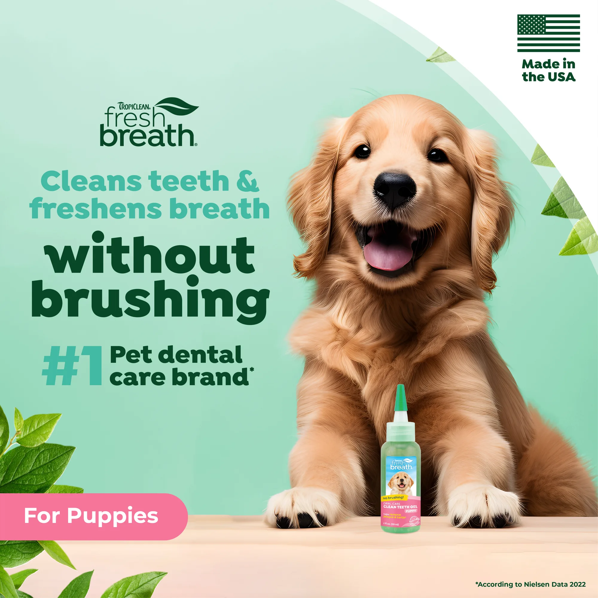 Fresh Breath by TropiClean Gel de Cuidado Bucal para Cachorros — 59 ml