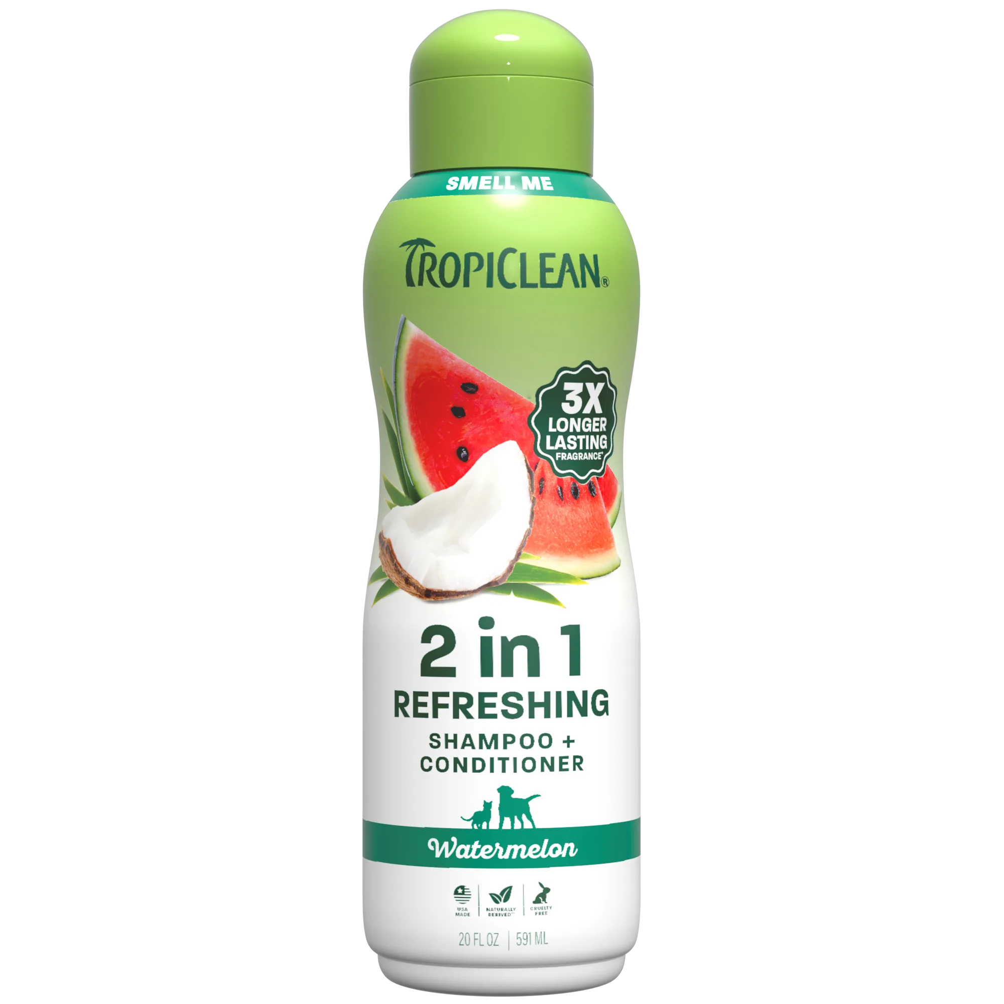 TropiClean Watermelon Refreshing Pet Shampoo & Conditioner, 20oz