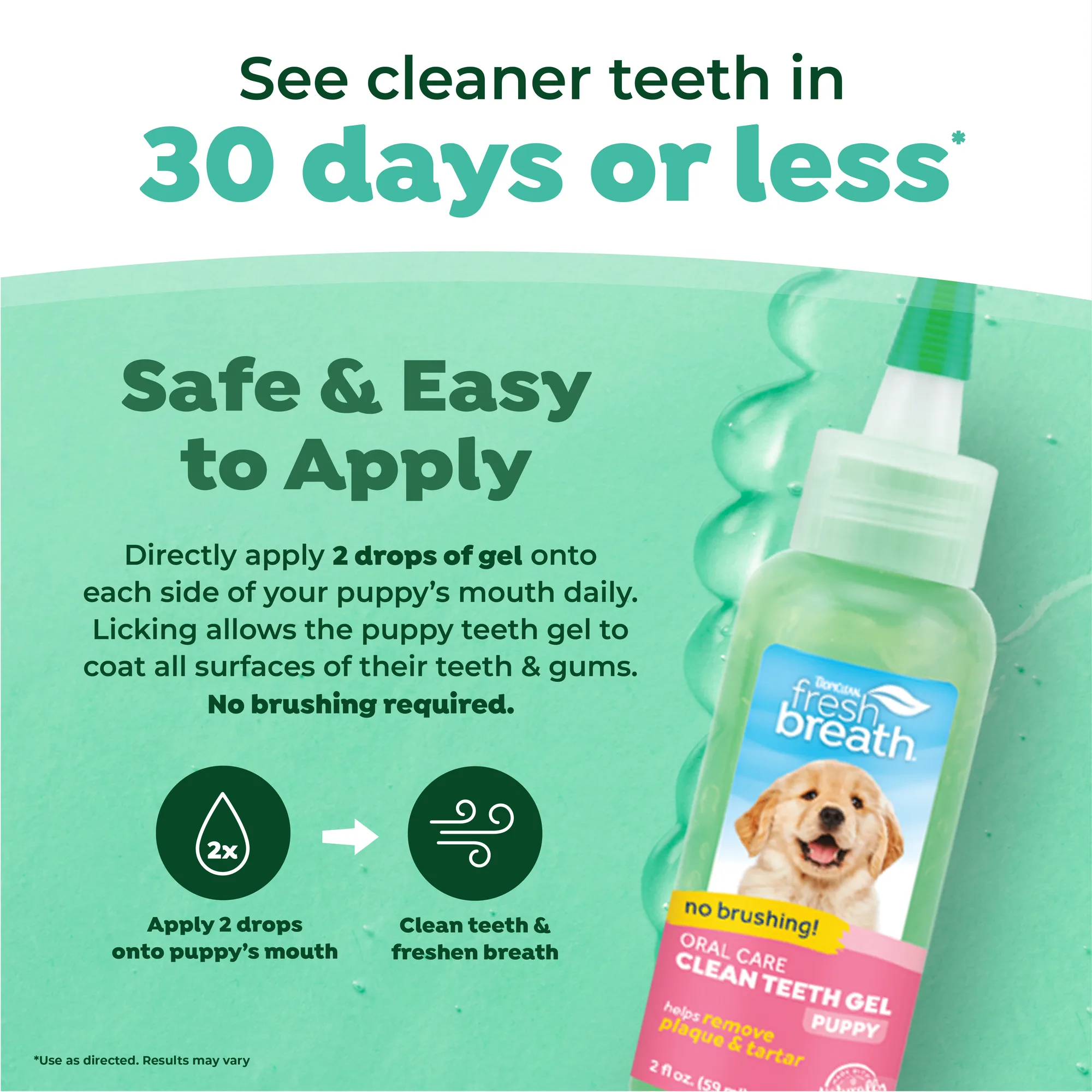 Fresh Breath by TropiClean Gel de Cuidado Bucal para Cachorros — 59 ml 2
