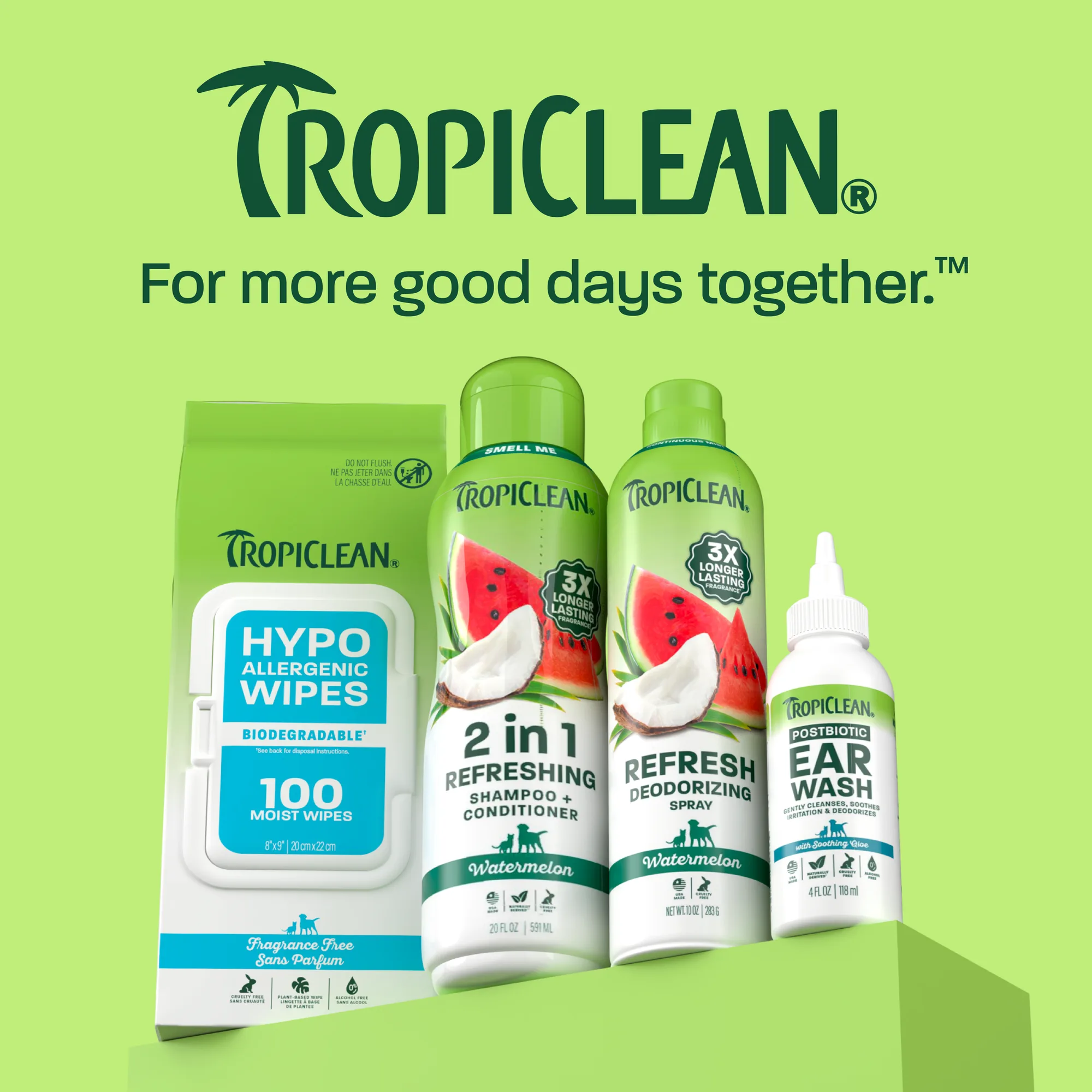 TropiClean Watermelon Refreshing Pet Shampoo & Conditioner, 20oz 8