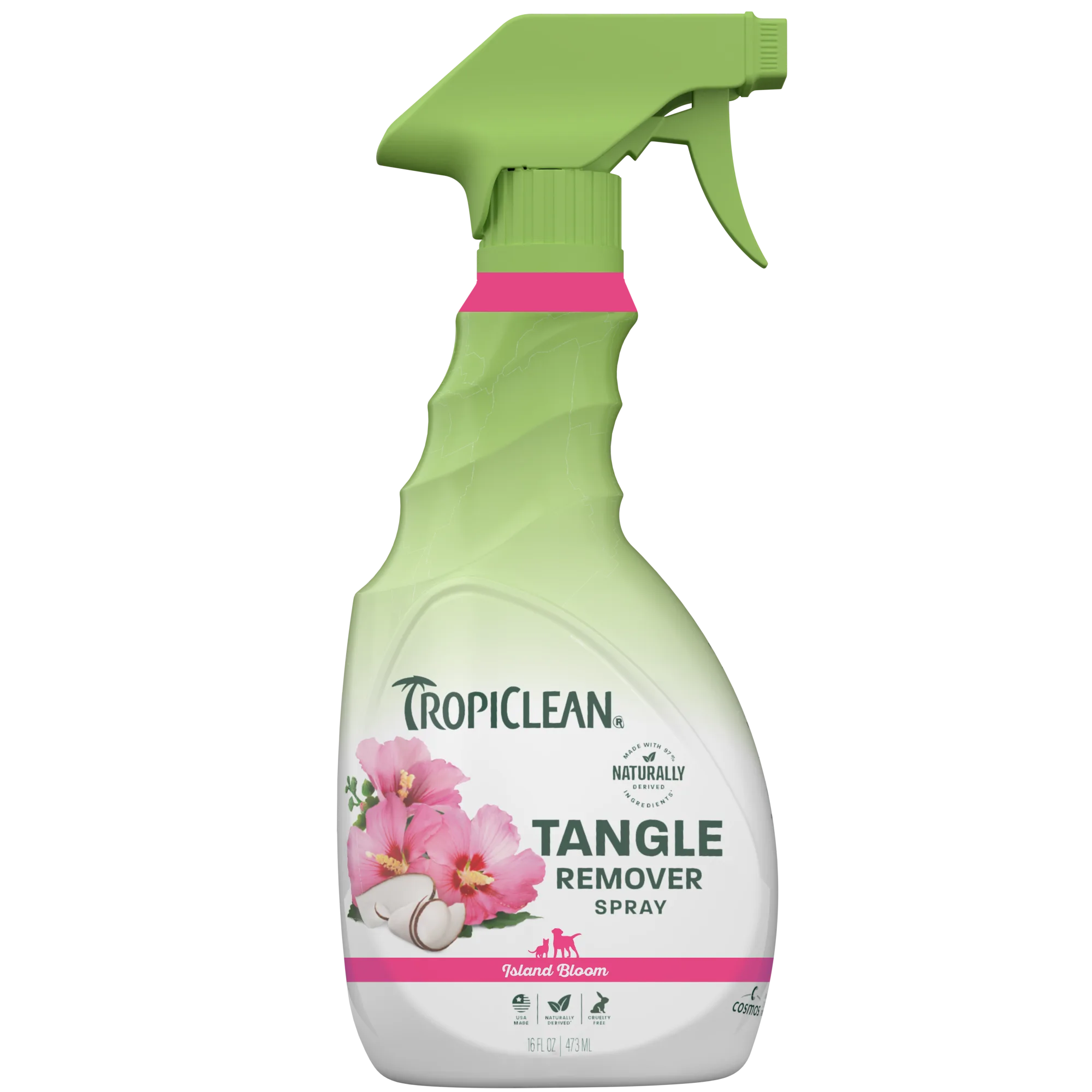 TropiClean Spray Eliminador de Enredos para Mascotas — 473 ml