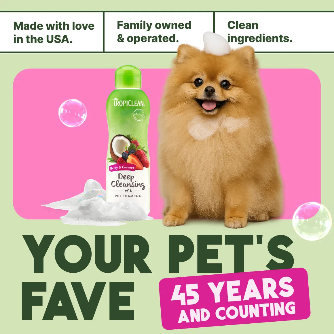 TropiClean Champú para Mascotas — Frutos del Bosque y Coco, 3,78 L 6