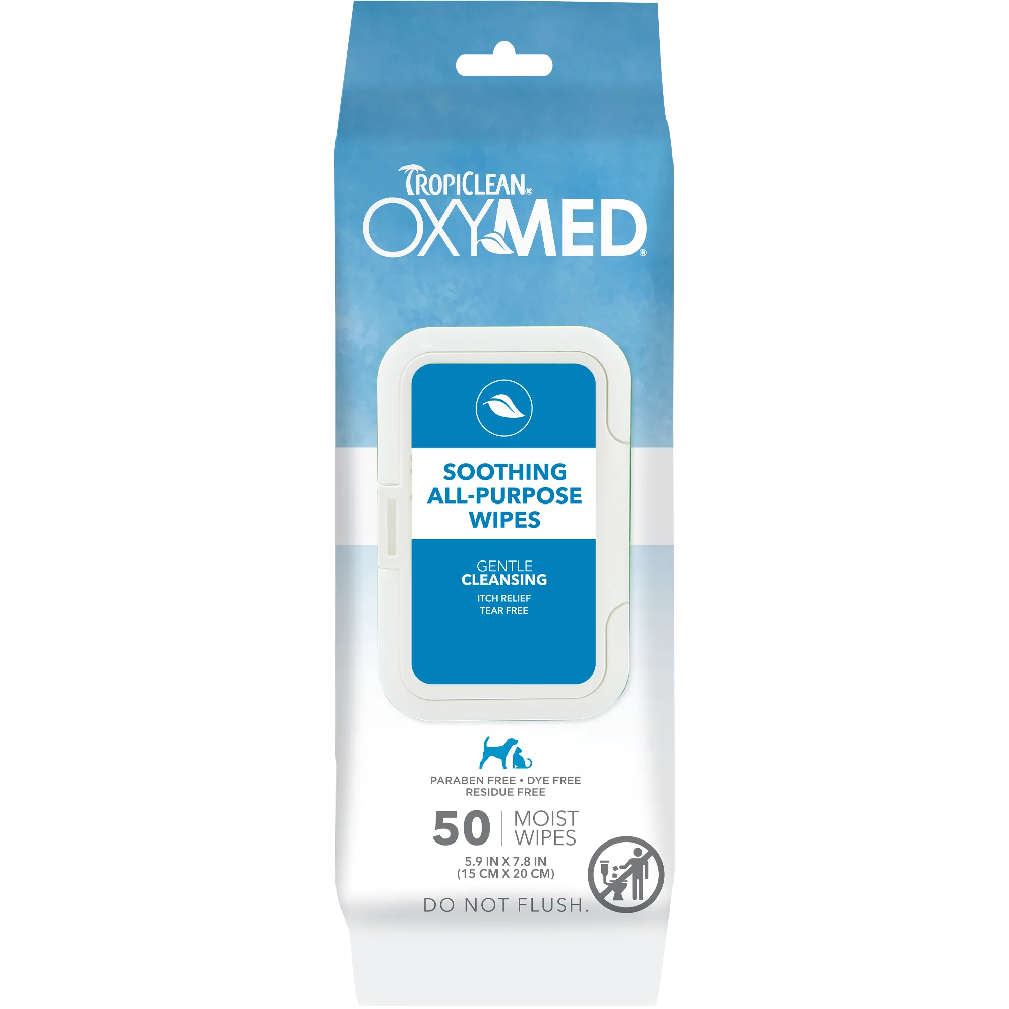 TropiClean OxyMed Soothing Relief Wipes, 50ct - 4 Pack