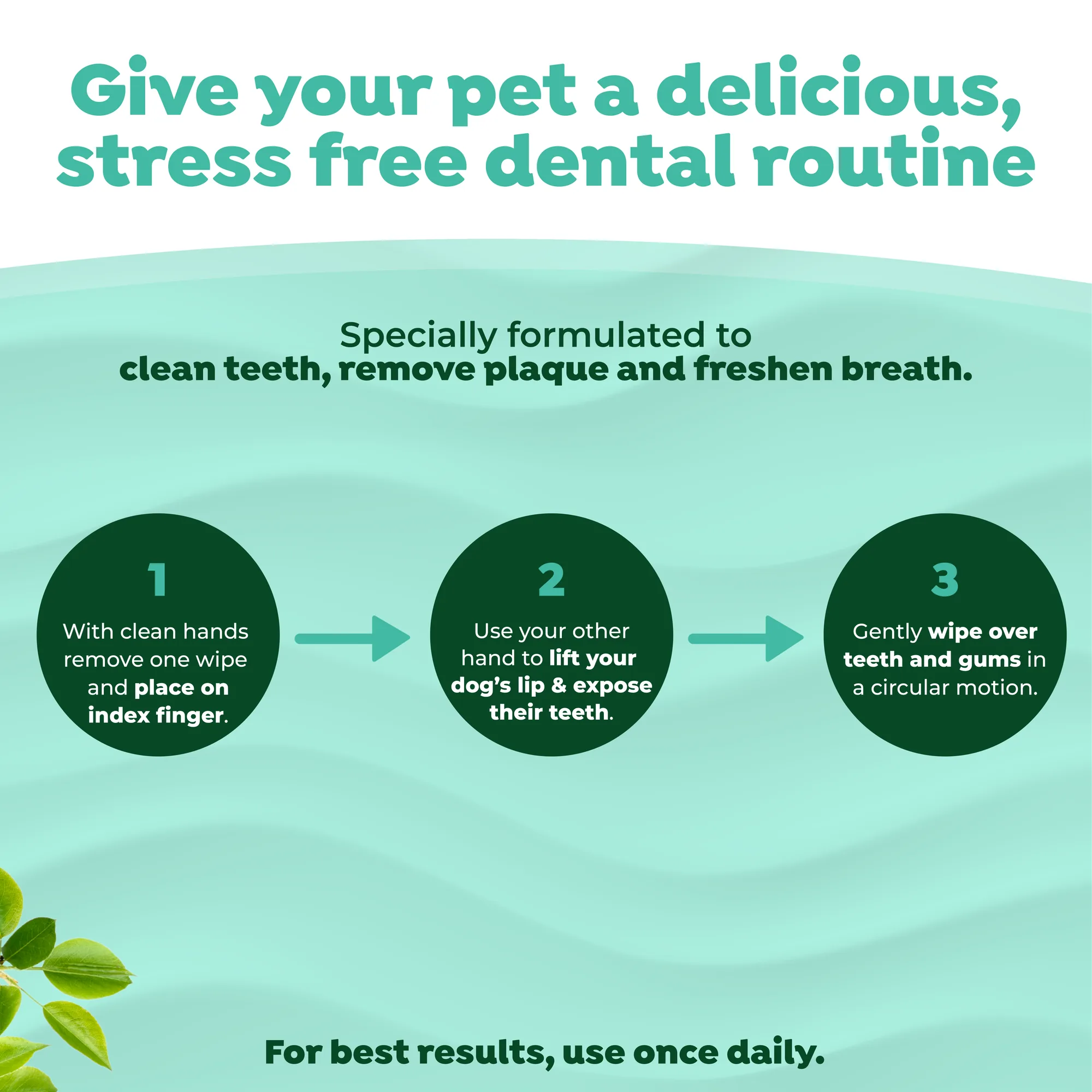TropiClean Fresh Breath Finger Dental Wipes, 50ct 4
