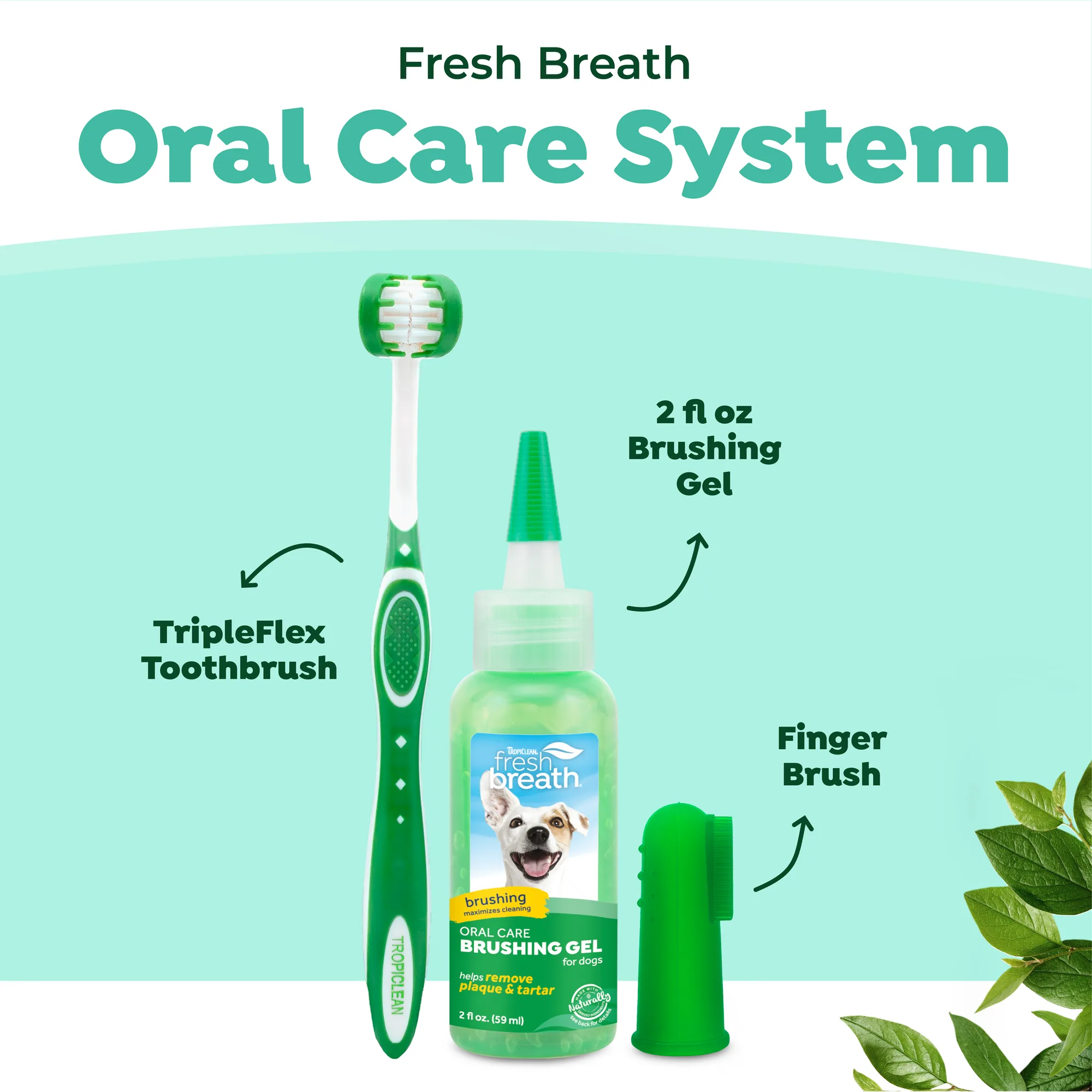 Fresh Breath by TropiClean Kit de Cuidado Bucal para Cachorros — 59 ml 2