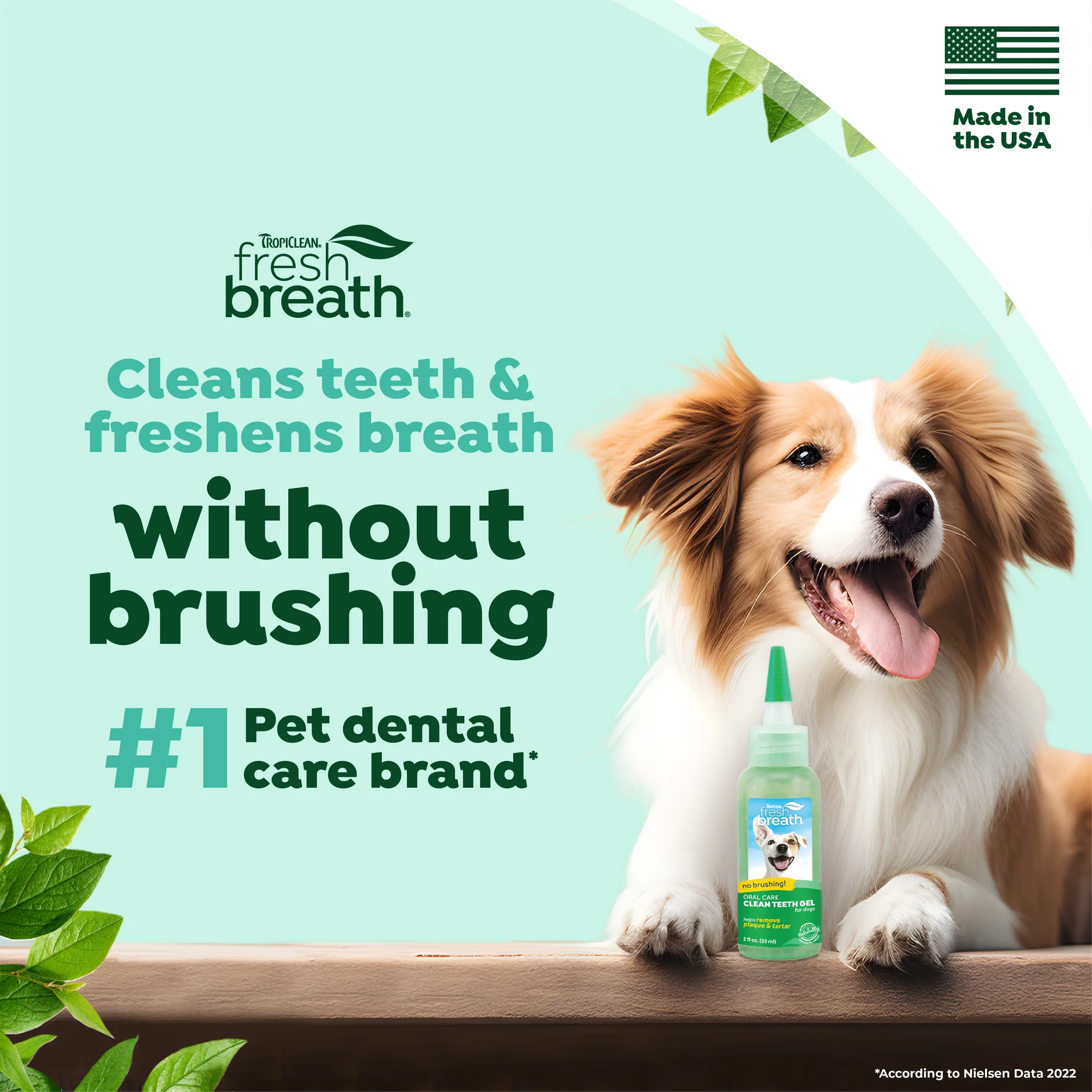 Fresh Breath by TropiClean Gel de Cuidado Bucal para Perros — 59 ml