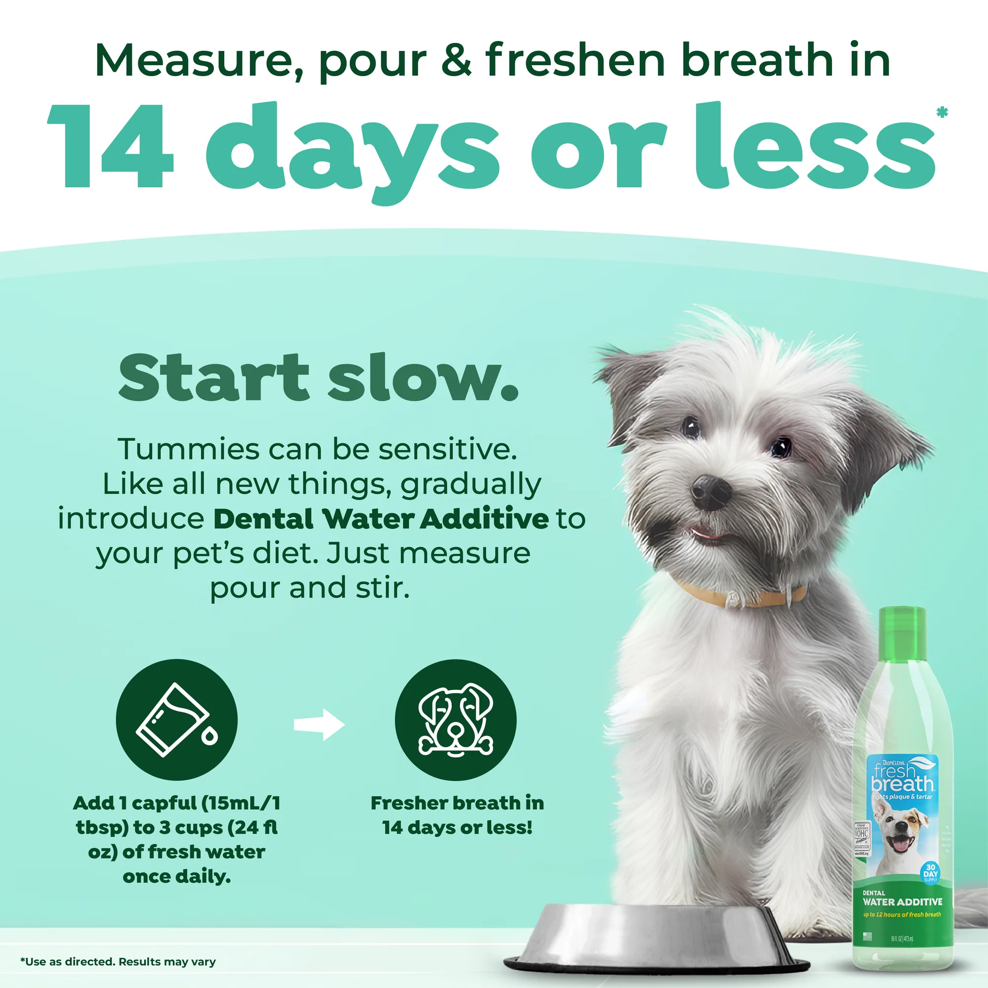TropiClean Fresh Breath Dental Water Additive for Dogs, 8oz 2