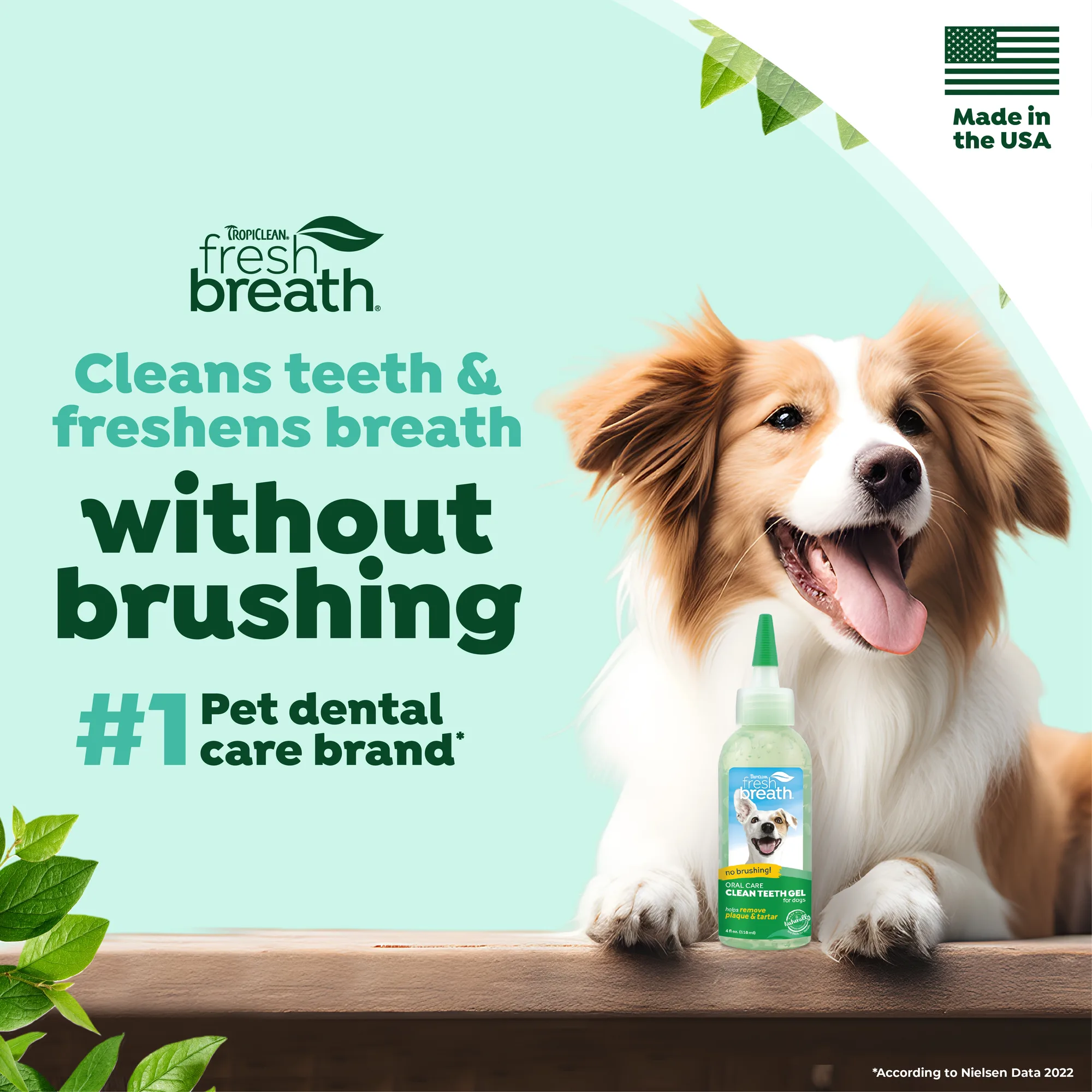 Fresh Breath by TropiClean Gel de Cuidado Bucal para Perros — 118 ml